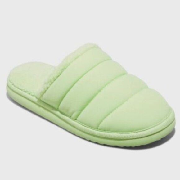 Wondershop Shoes - Wondershop Billie Puffer Slide Slippers Lime Green XXL